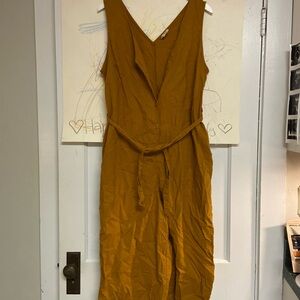 Lucy & Yak Mustard Yellow Sleeveless Jumpsuit